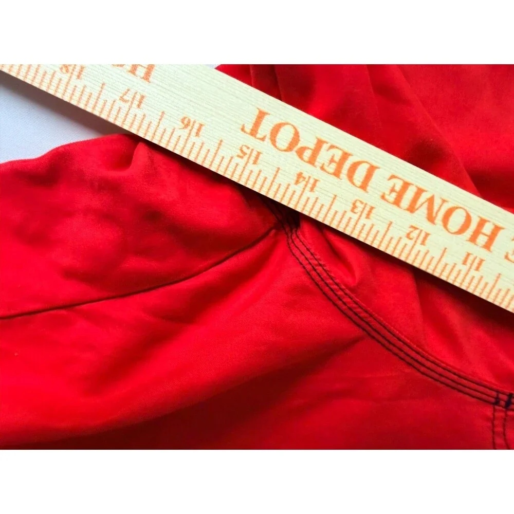 OP Ocean Pacific Mens 3XL 48-50 Red Black Swim Trunks Mesh Lined Cargo
